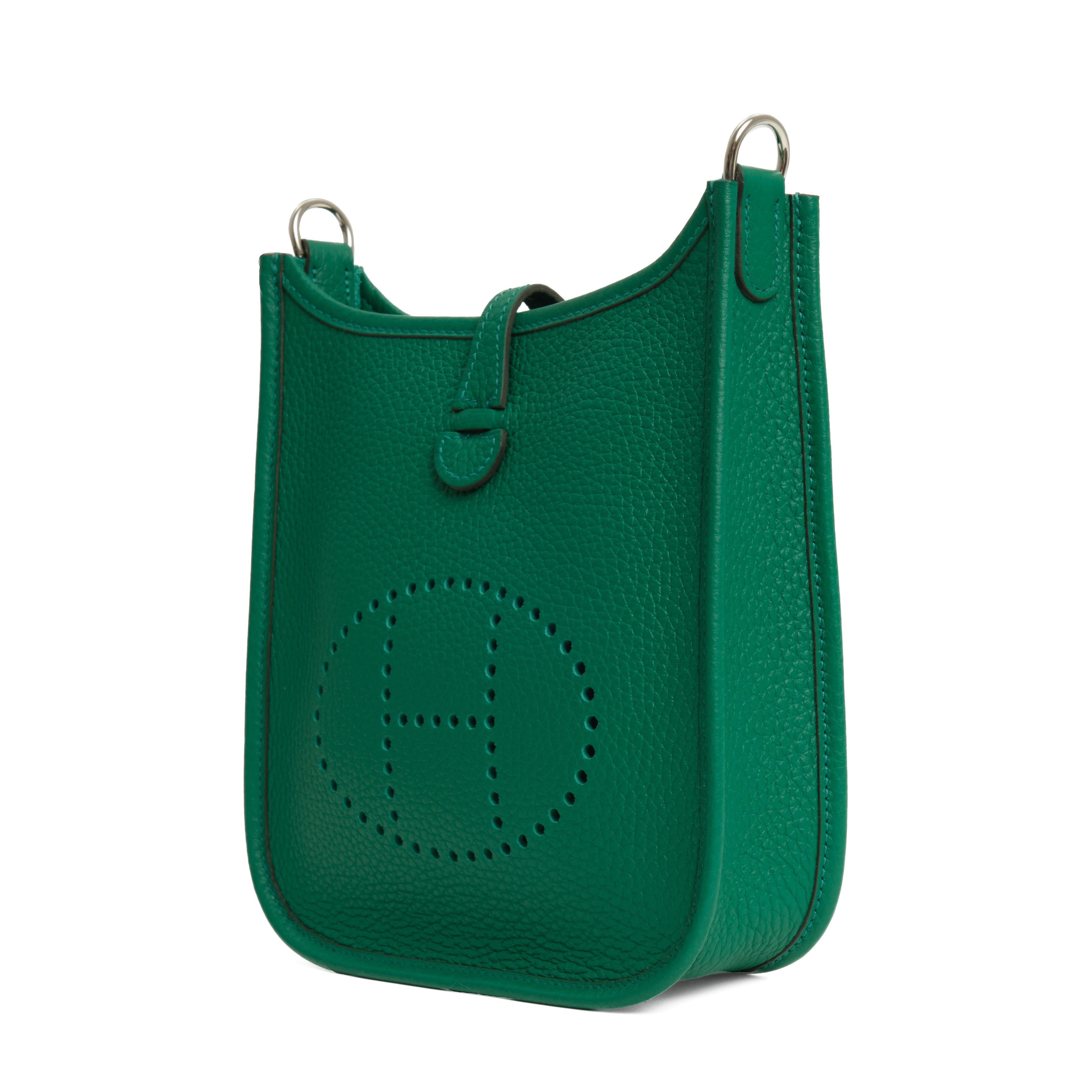 Mini Evelyne 16 vert vertigo taurillon clemence PHW