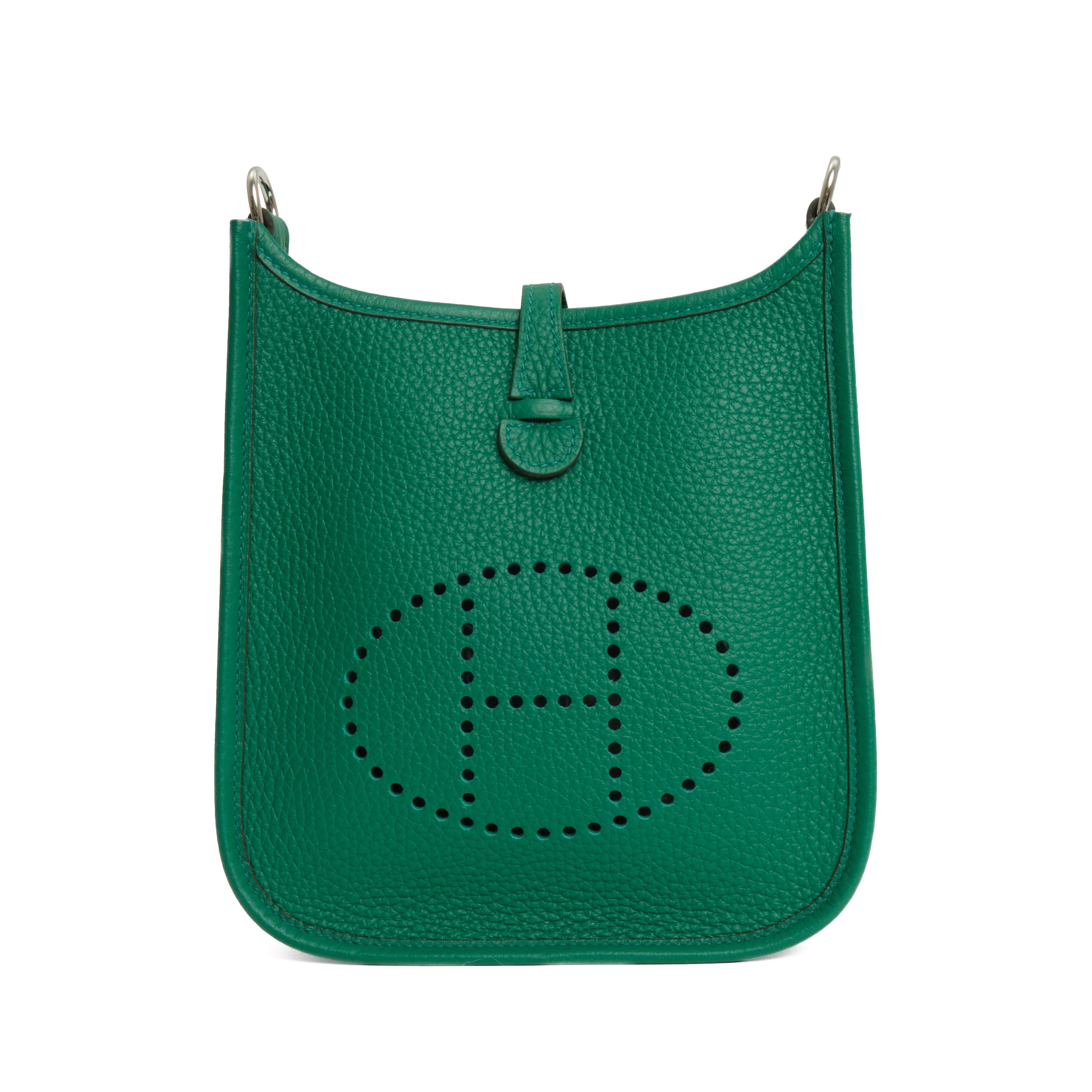 Mini Evelyne 16 vert vertigo taurillon clemence PHW