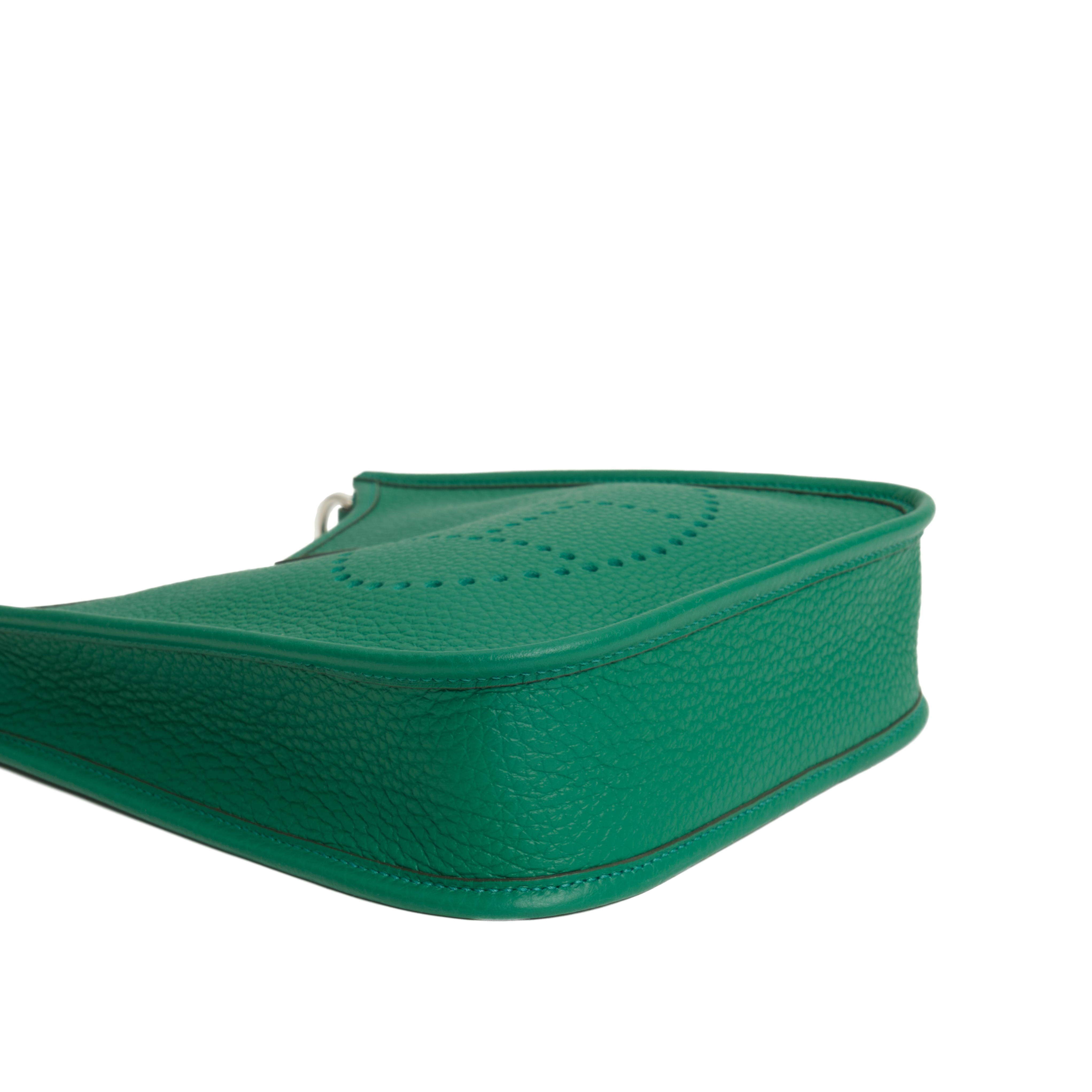 Mini Evelyne 16 vert vertigo taurillon clemence PHW