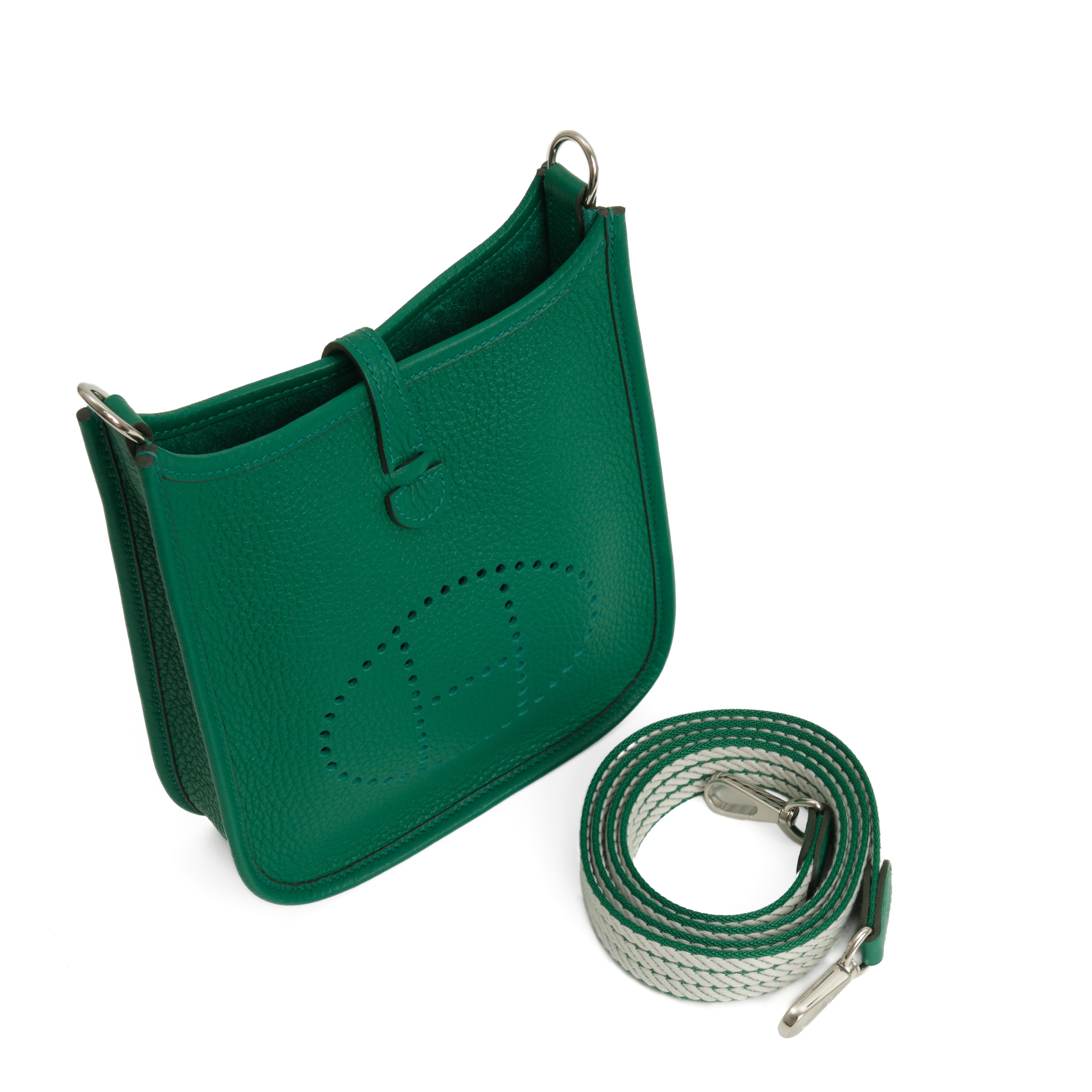 Mini Evelyne 16 vert vertigo taurillon clemence PHW