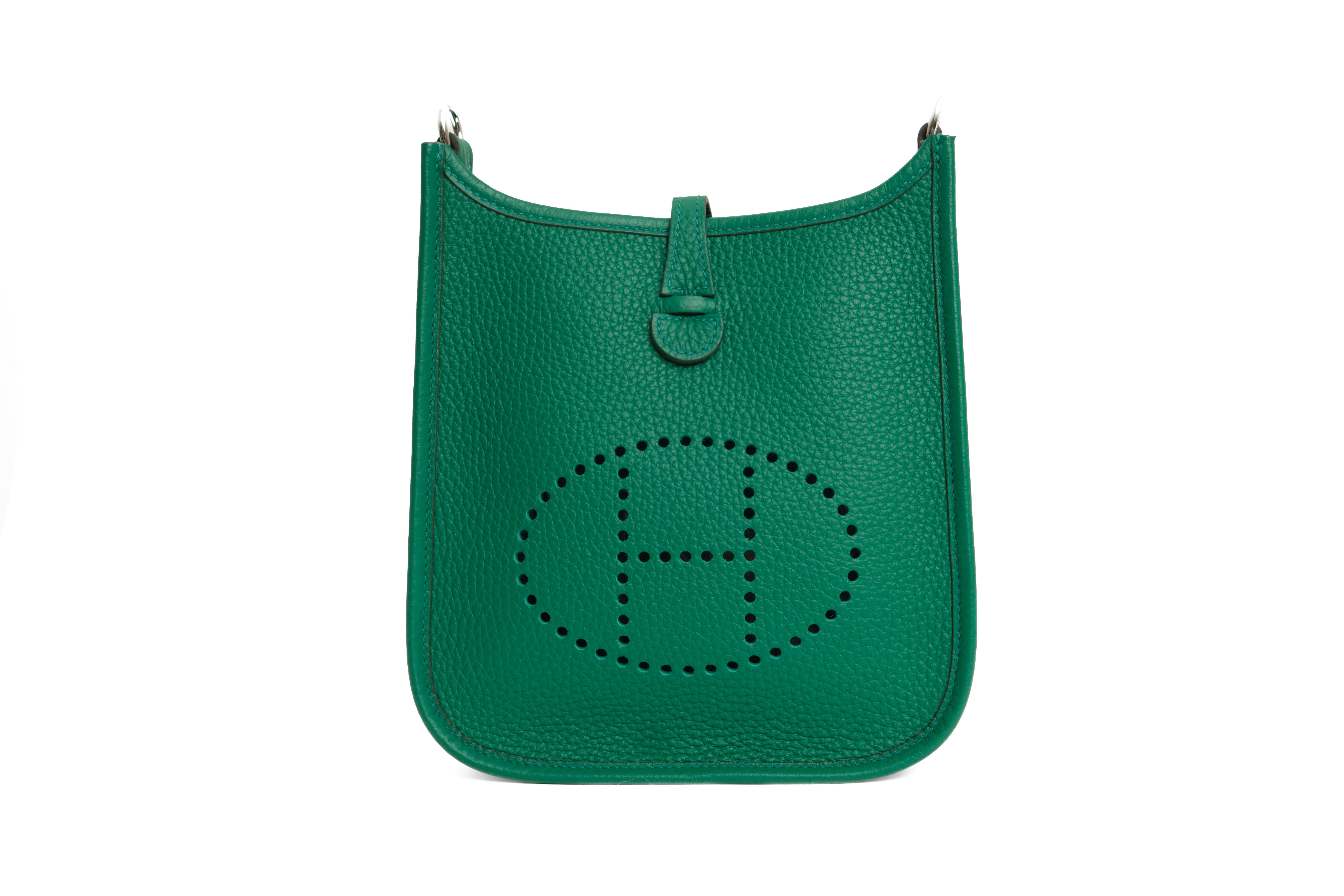 Mini Evelyne 16 vert vertigo taurillon clemence PHW