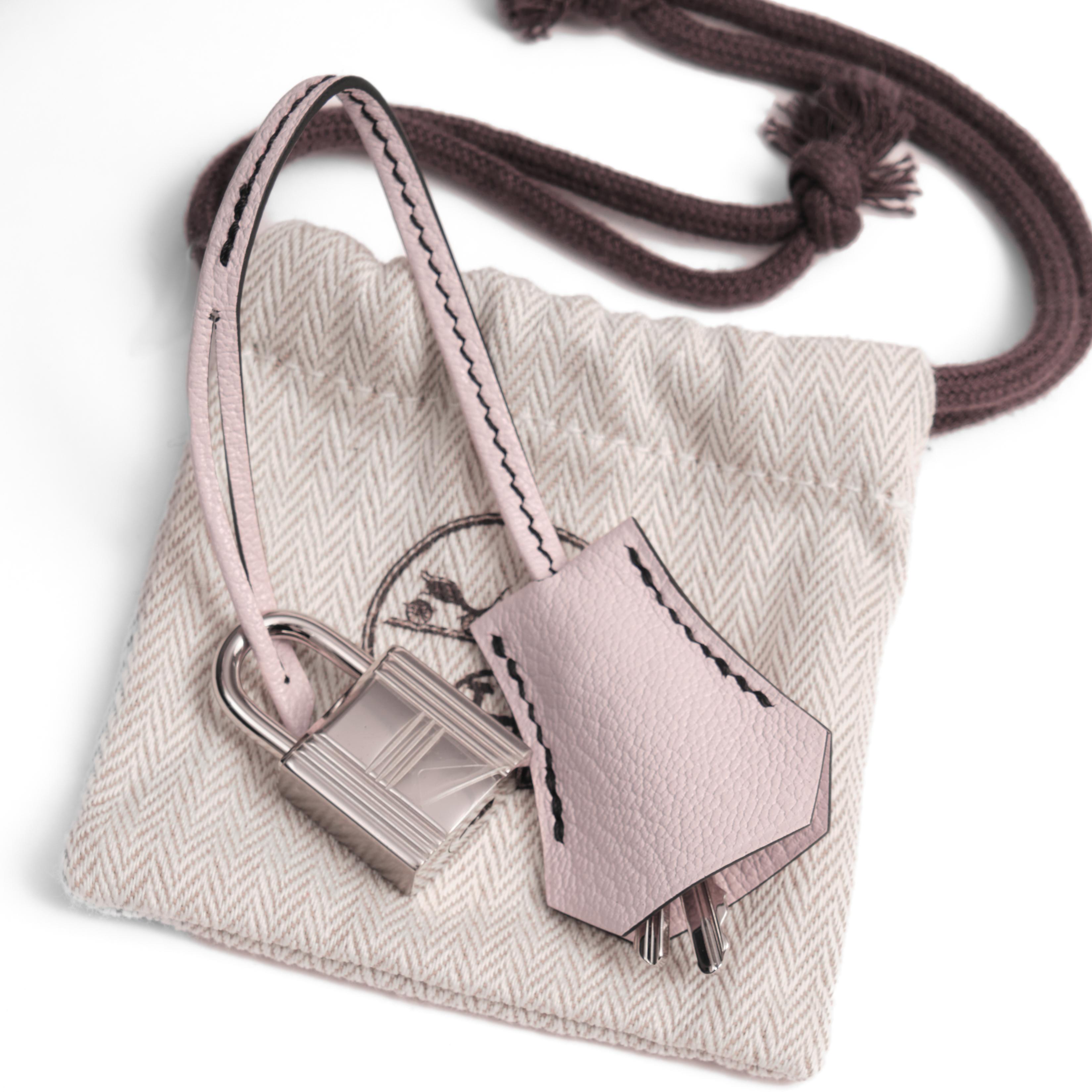 Сумка HERMES Birkin 25 HSS Noir / Rose Sakura Cuir Veau et Chèvre Finition Palladium