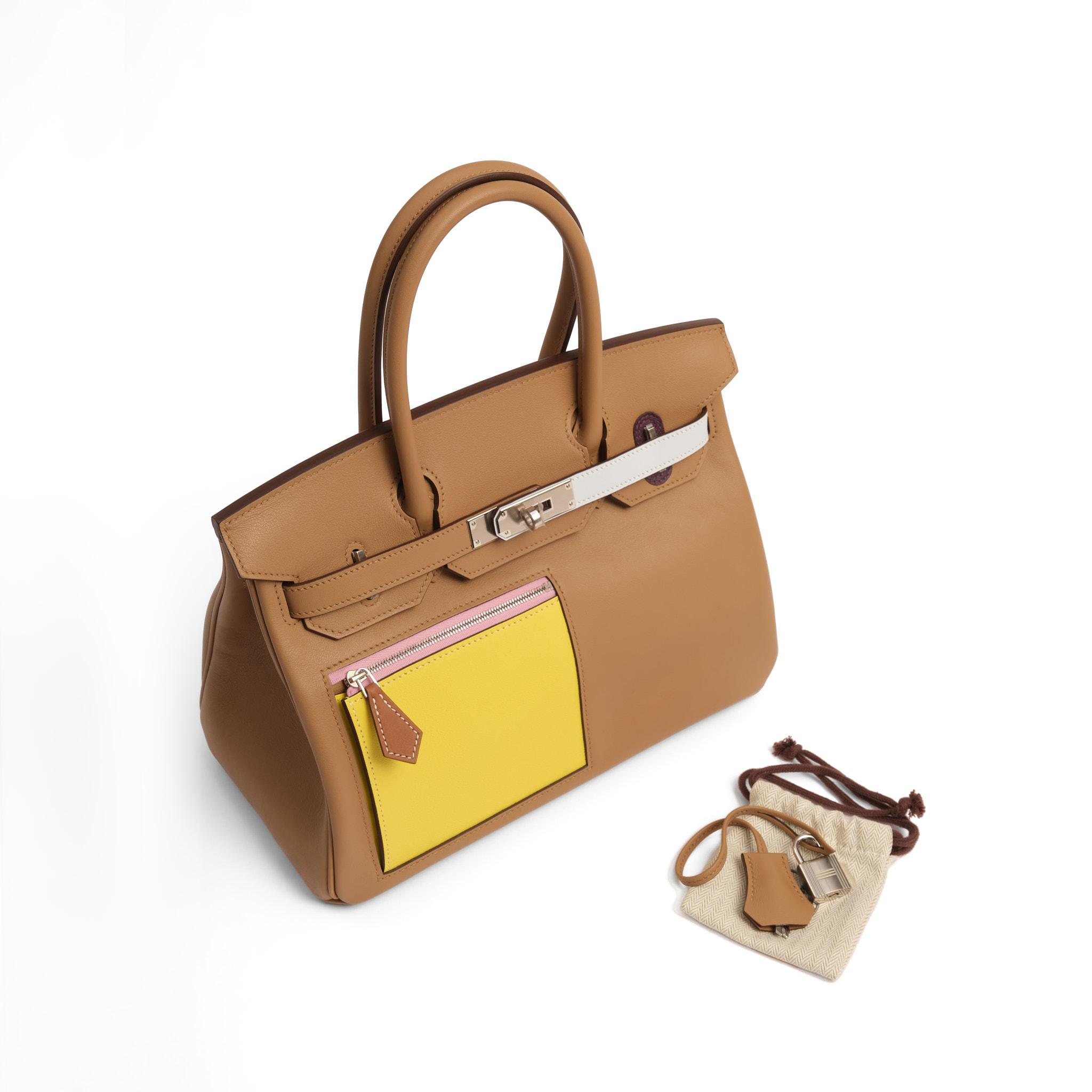 Hermès Birkin 30 Swift Chai Lime Bleu Brume Mauve Sylvestre Nata Cassis